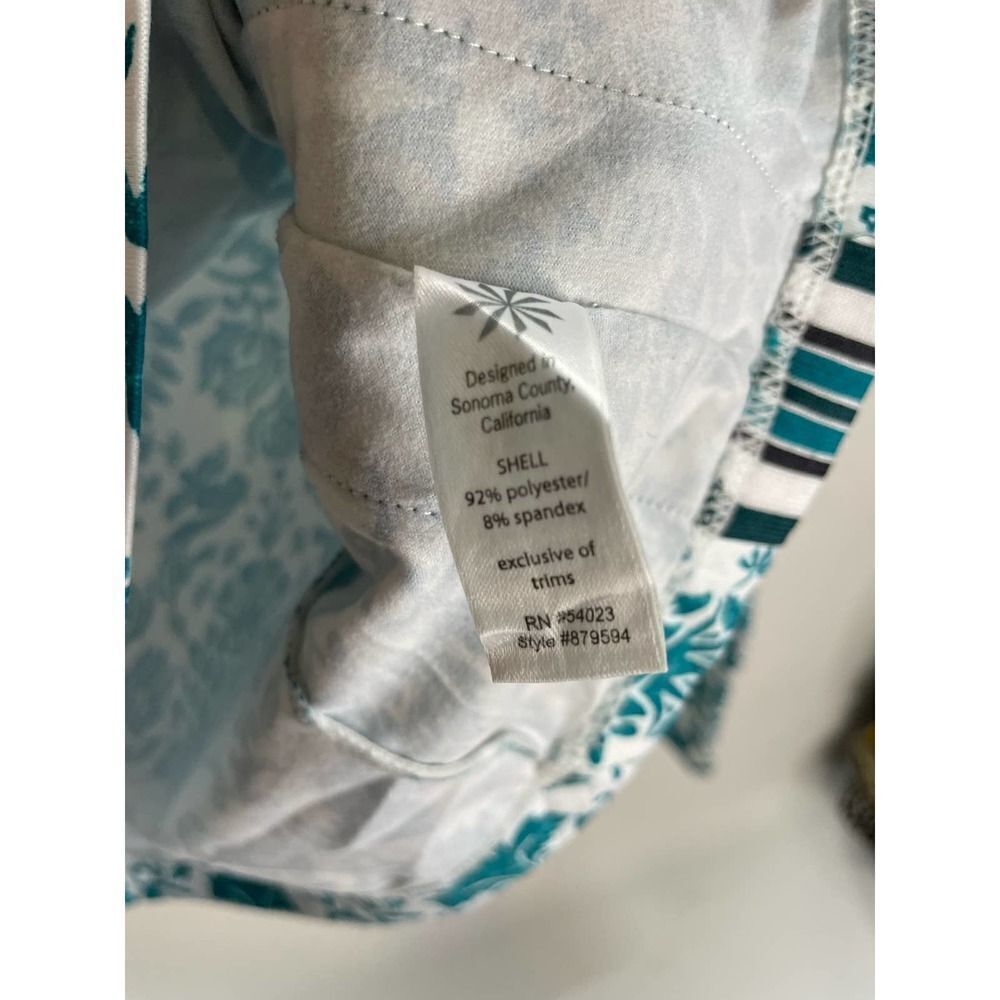 Athleta 1/4 Zip Pullover Long Sleeve Pineapple Floral Stretch Size Small Womens - Picture 4 of 6